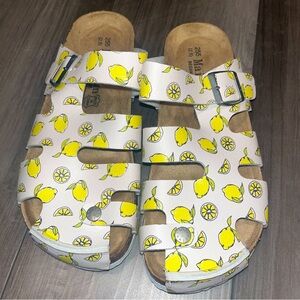 MAIBULUN | SUMMER PICNIC CUT-OUT CLOG - YELLOW, Size 41